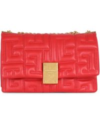 Balmain - Small Quilted Leather 1945 Soft Shoulder Bag - Lyst