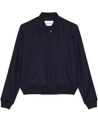 Givenchy - Wool-Blend Stripe Bomber Jacket - Lyst