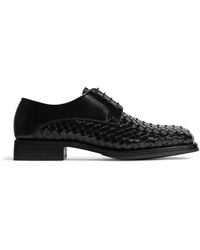 Bottega Veneta - Leather Smashed Lace-Up Shoes - Lyst