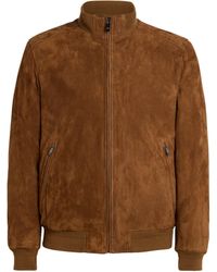 Pal Zileri - Suede Bomber Jacket - Lyst