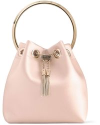 Jimmy Choo - Bon Bon Satin Top-Handle Bag - Lyst
