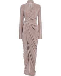 Rick Owens - Wrap Abito Maxi Dress - Lyst