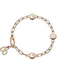 Chopard - And Diamond Happy Diamonds Icons Bracelet - Lyst