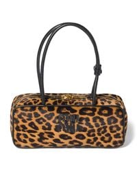 Miu Miu - Calf Hair Leopard Beau Top-Handle Bag - Lyst