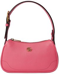 Gucci - Mini Leather Aphrodite Shoulder Bag - Lyst