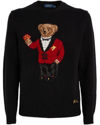 Polo Ralph Lauren Martini Bear Wool Sweater for Men Lyst