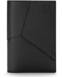 Loewe - Grained Leather Puzzle Edge Passport Cover - Lyst