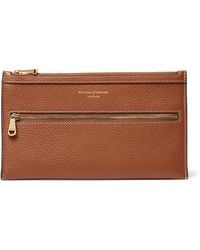 Aspinal of London - Grained Leather Hudson Travel Pouch - Lyst