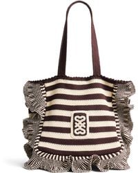 Sandro - Crochet Stripe Tote Bag - Lyst
