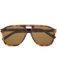 Saint Laurent - Aviator 596 Sunglasses - Lyst