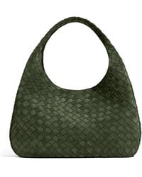Bottega Veneta - Large Suede Campana Shoulder Bag - Lyst
