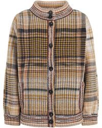 Missoni - Knitted Stripe Bomber Jacket - Lyst