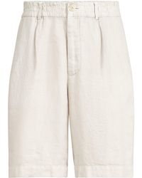 Brunello Cucinelli - Linen Garment-Dyed Bermuda Shorts - Lyst