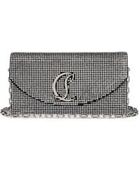Christian Louboutin - Loubi54 Leather Rhinestone Clutch Bag - Lyst