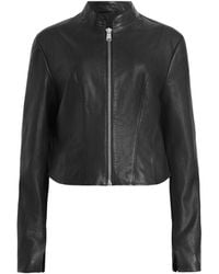 AllSaints - Sadler Leather Jacket - Lyst