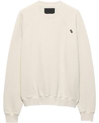 Prada - Cotton Logo Tab Sweatshirt - Lyst