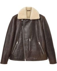 AllSaints - Leather Xylon Biker Jacket - Lyst