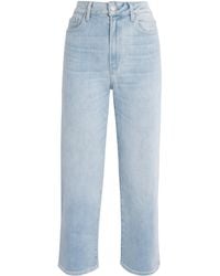 PAIGE - Cropped Anessa Wide-Leg Jeans - Lyst