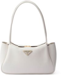 Prada - Medium Leather Shoulder Bag - Lyst