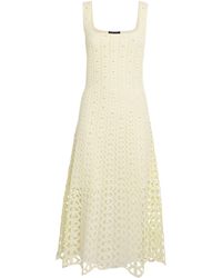 Maje - Crocheted Embellished Midi Dress - Lyst