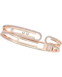 Messika - Rose Gold And Diamond Move 10th Birthday Bangle - Lyst