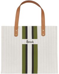 Harrods - Logo Stripe Shopper Bag - Lyst