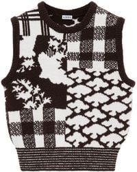 Loewe - X Cosima Von Bonin Wool-Blend Jacquard Sweater Vest - Lyst