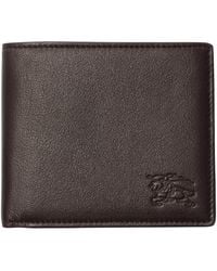 Burberry - Leather Ekd Bifold Wallet - Lyst
