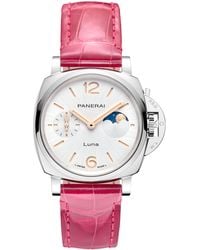 Panerai - Stainless Steel Luminor Due Luna Watch - Lyst