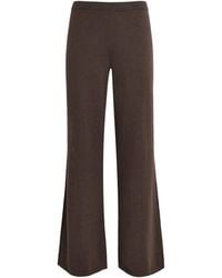 ÉTERNE - Cashmere-Cotton Wide-Leg Sweatpants - Lyst