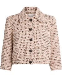 L'Agence - Tweed Jia Cropped Jacket - Lyst