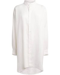 Eskandar - Linen Stand-Collar A-Line Shirt - Lyst