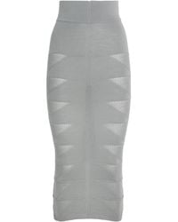 Rick Owens - Virgin Wool Midi Skirt - Lyst