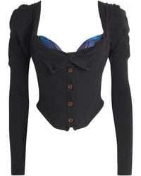 Vivienne Westwood - Cotton-Cashmere Bea Cropped Cardigan - Lyst