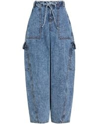 Alaïa - Denim Cargo Trousers - Lyst