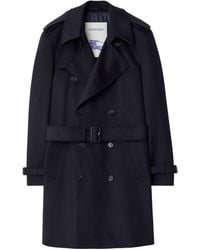 Burberry - Mid-Length Cashmere Hastings Trench Coat - Lyst