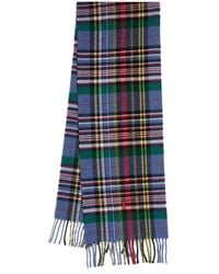 Polo Ralph Lauren - Wool Check Fringed Scarf - Lyst