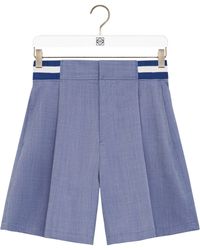 Loewe - Wool-Blend Shorts - Lyst