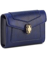 BVLGARI - Karung Leather Serpenti Forever Card Holder - Lyst