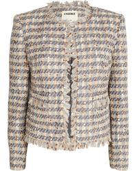 L'Agence - Tweed Angelina Blazer - Lyst