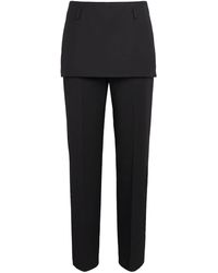 TOTEME - Wool Skirt-Detail Trousers - Lyst