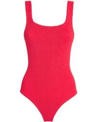 Hunza G - Coverage Square-Neck Swimsuit - Lyst