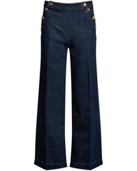 Claudie Pierlot - Pascale Wide-Leg Mid-Rise Jeans - Lyst