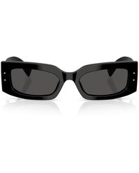 Dolce & Gabbana - Acetate Rectangular Sunglasses - Lyst