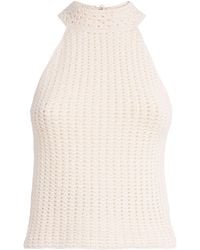 Escvdo - Crochet Reflejo Halter Top - Lyst