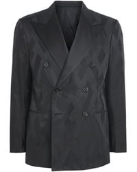 Ralph Lauren - Cotton-Silk Double-Breasted Kent Tuxedo Jacket - Lyst