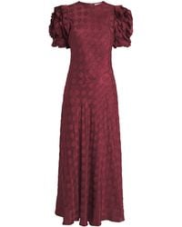 Ulla Johnson - Ruffle-Sleeve Elvia Midi Dress - Lyst