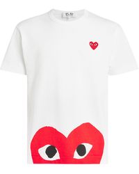 COMME DES GARÇONS PLAY - Heart Logo T-Shirt - Lyst