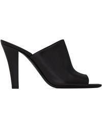 Saint Laurent - Leather Jill Mules 95 - Lyst