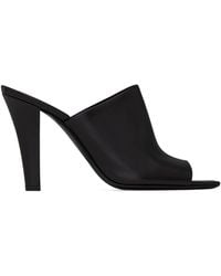 Saint Laurent - Leather Jill Mules 95 - Lyst